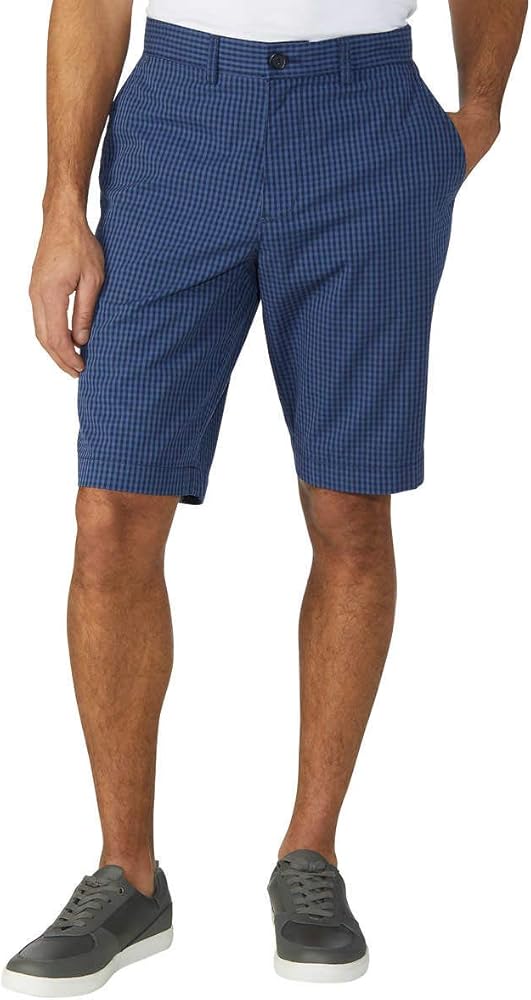 Tommy Hilfiger Mens Flat Front Academy Shorts (As Is Blue, 40W)