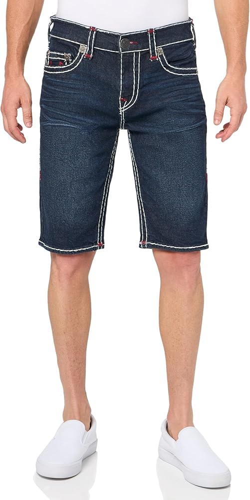 True Religion Men's Ricky Super T Shorts No Flap 1/2"