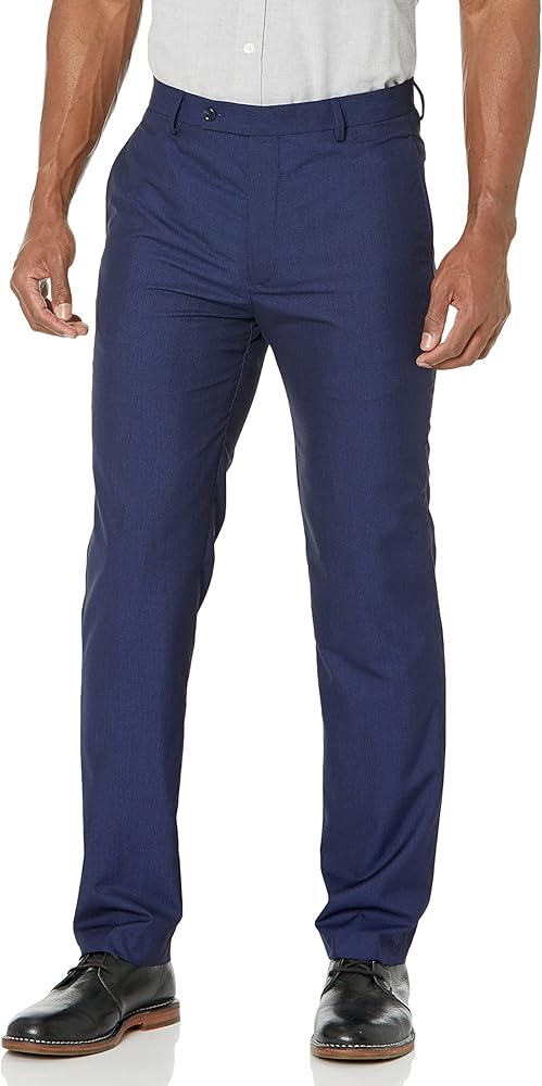 Men's Slim Fit Textured Dress Pants