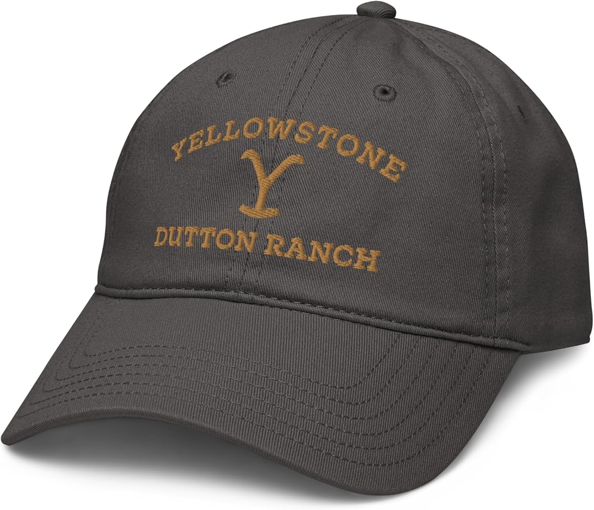 Yellowstone Dutton Ranch Embroidered Logo Adjustable Baseball Hat