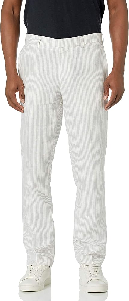 Cubavera Men's Collection Mini Stripe Linen Pant