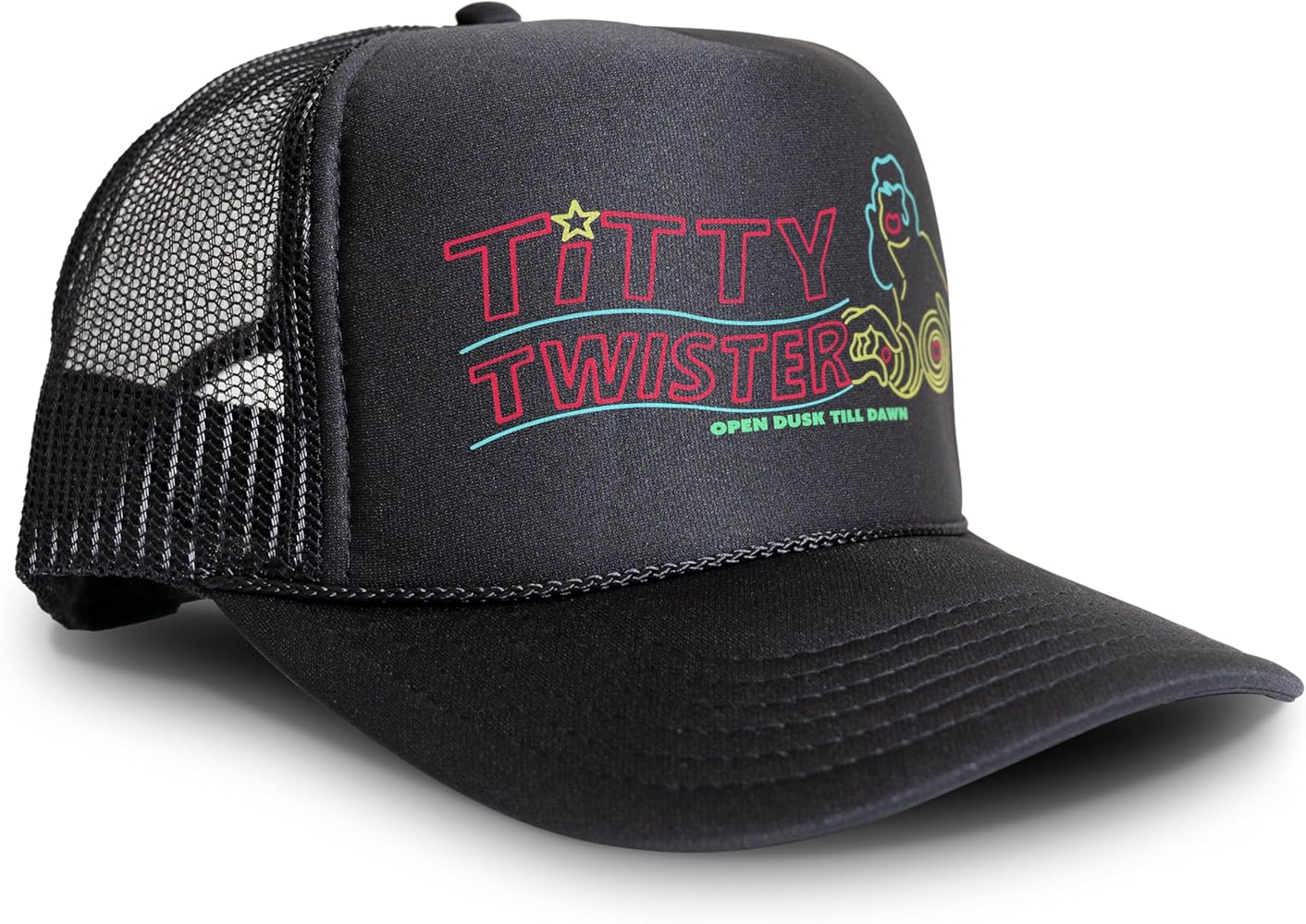 Titty Twister Open from Dusk Till Dawn 90s Horror Inspired Snapback Hat Cap