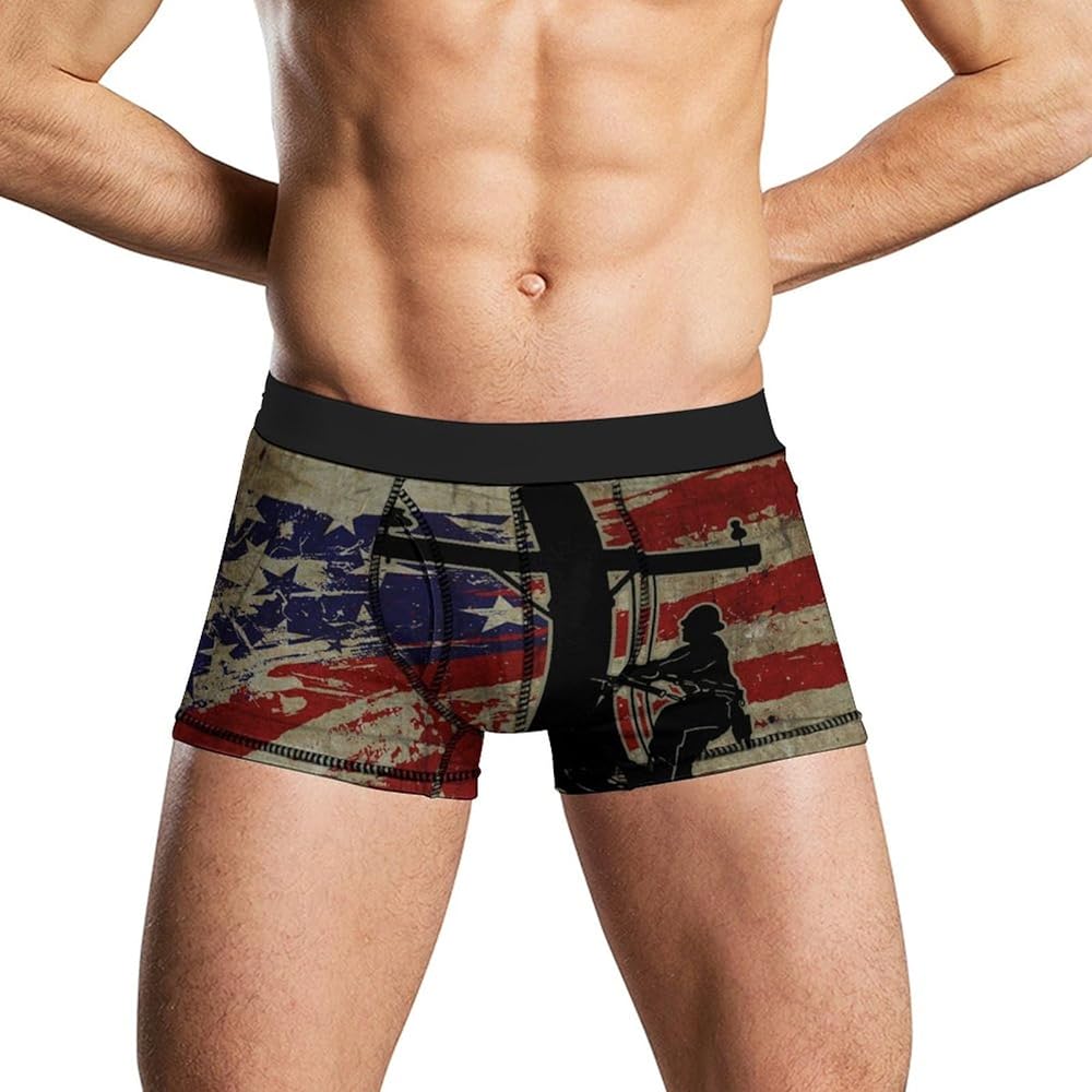 I Love My Lineman Men's Boxer Briefs Soft Lightweight Underwear Stretch Trunks