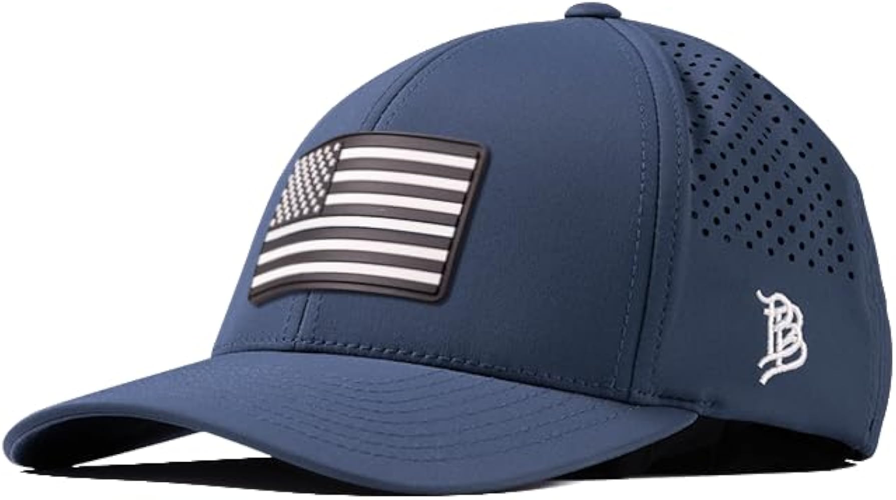 Branded Bills Vintage Old Glory PVC Curved Performance, Adjustable Velcro, Lightweight, Comfortable Baseball Cap