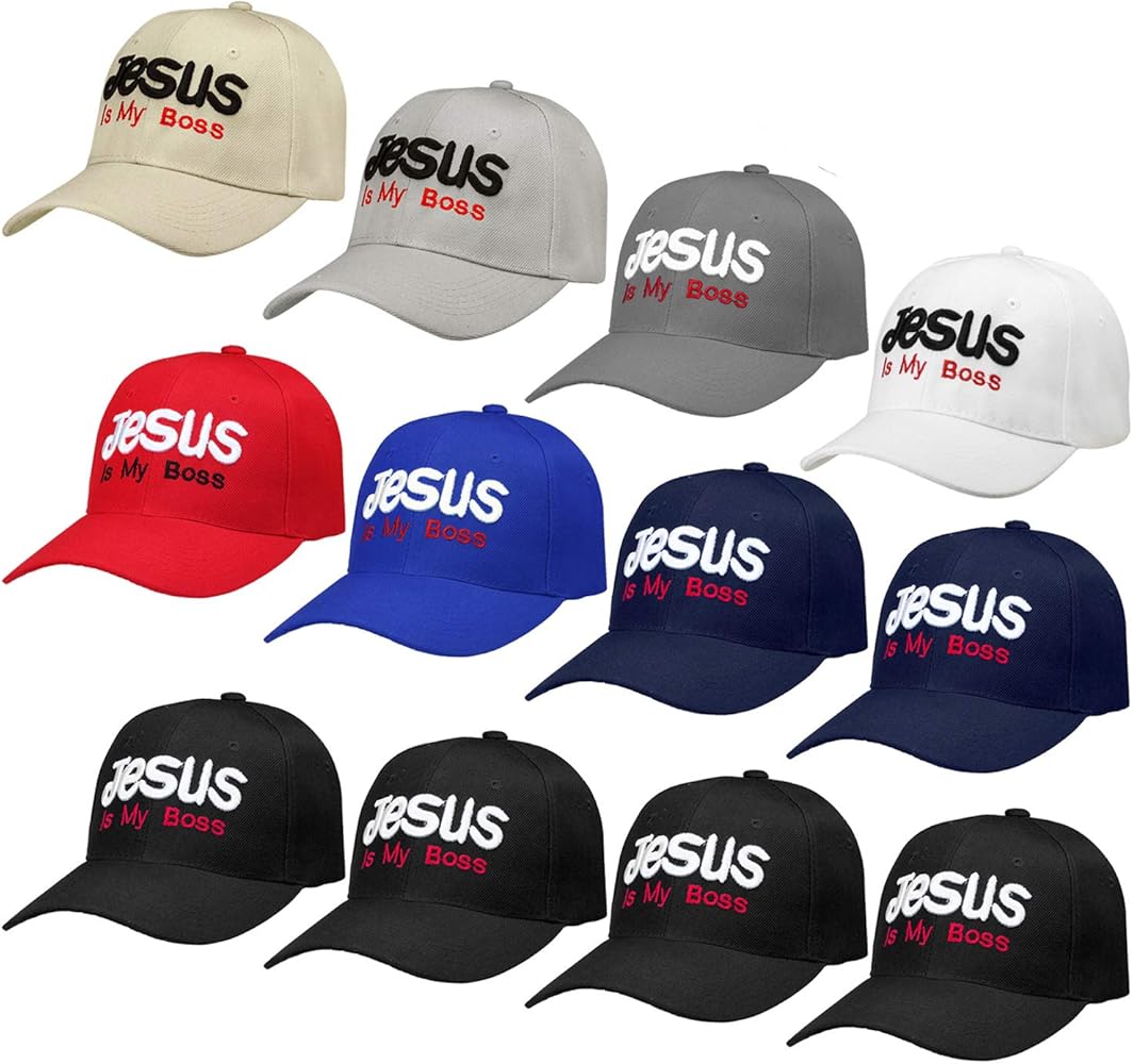 Wholesale 12-Pack Baseball Cap Beanie Hat USA Designed and I Love Jesus Cap