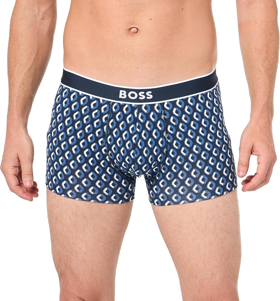 BOSS Men's Bold Logo Patterned Trunk