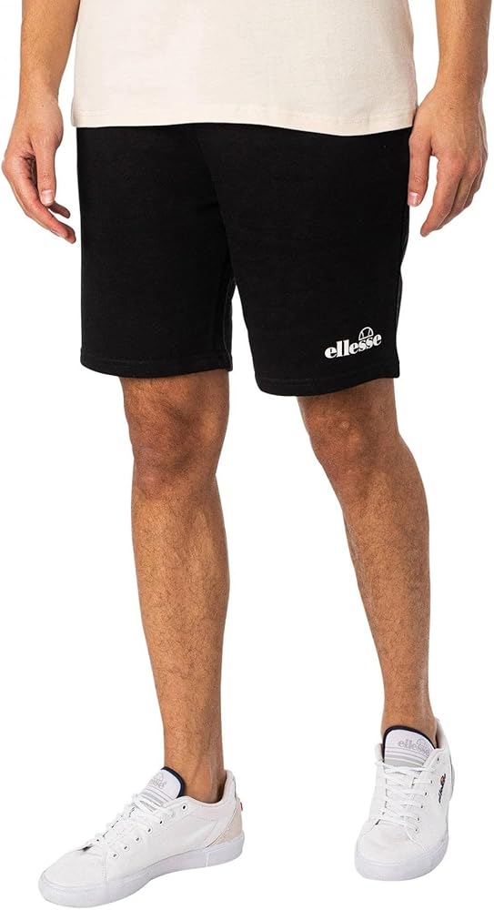 ellesse Molla Men's Print Logo Fashion Shorts (as1, Alpha, s, Regular, Regular, Black, Regular Fit)