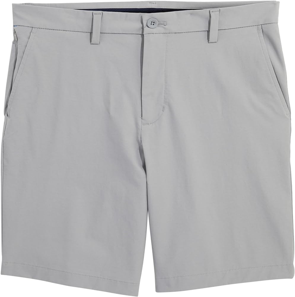 vineyard vines Men's 9 Inch On-The-Go Shorts, Ultimate Gray