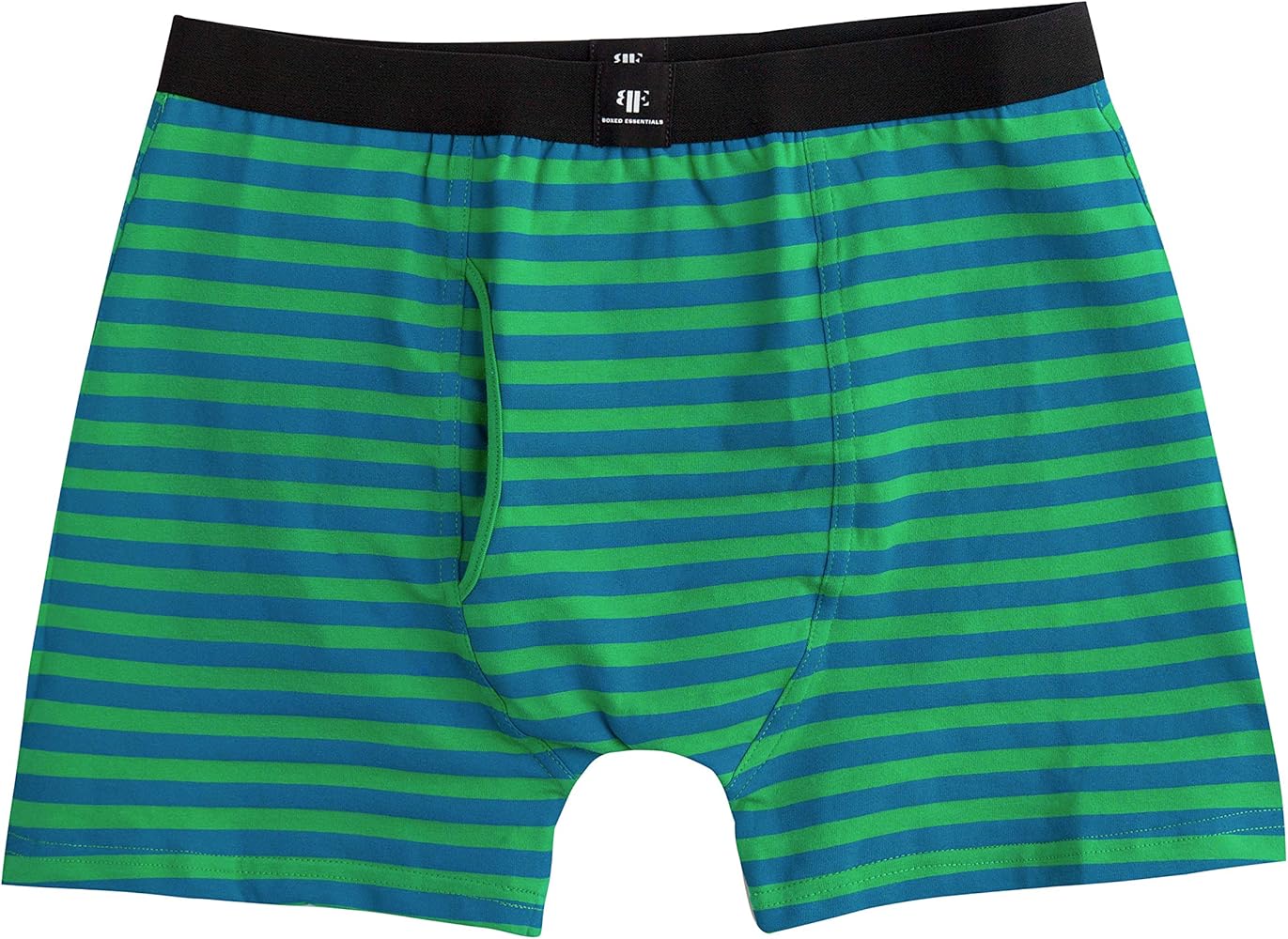 Men's Underwear Boxer Briefs, Men's Striped Boxer Briefs Green & Blue, Boxer Briefs for Men