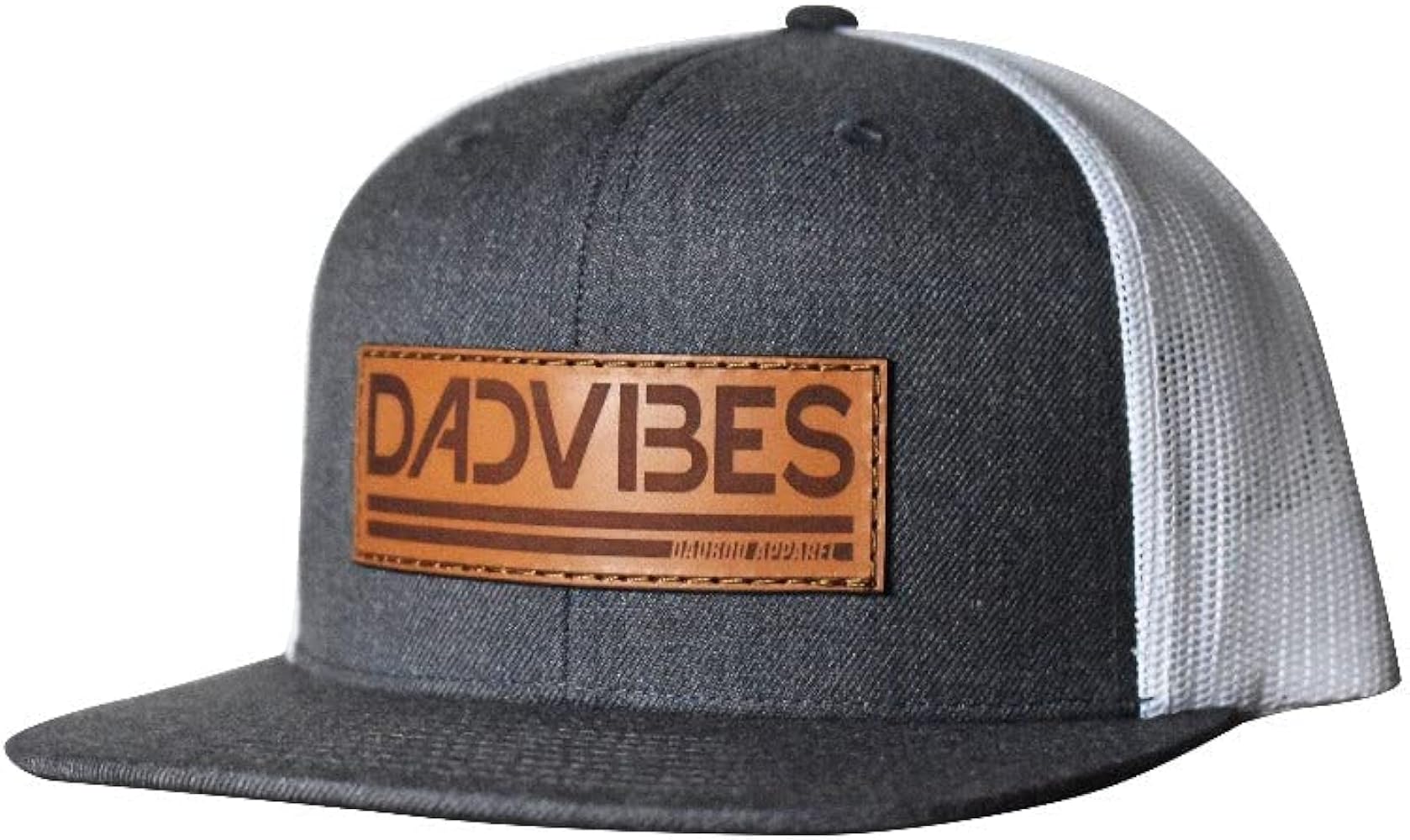 DadVibes Dad Hat - Snapback Baseball Cap Mens Leather Patch