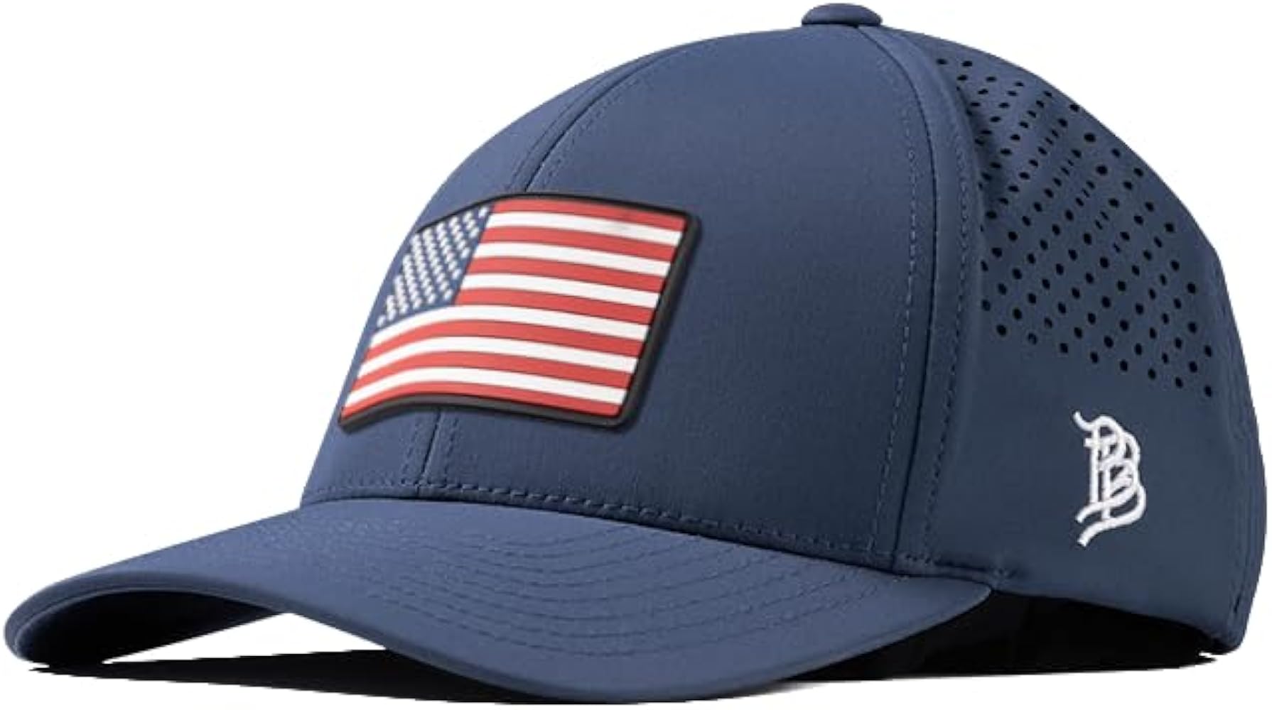 Branded Bills Old Glory PVC Curved Performance, Adjustable Velcro, Lightweight, Comfortable Baseball Cap