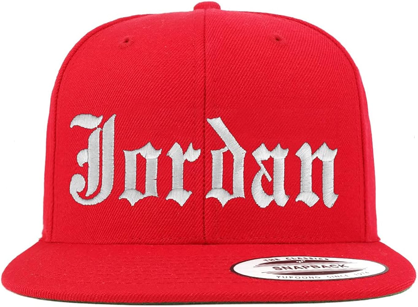 Trendy Apparel Shop Jordan Old English Embroidered Flatbill Snapback