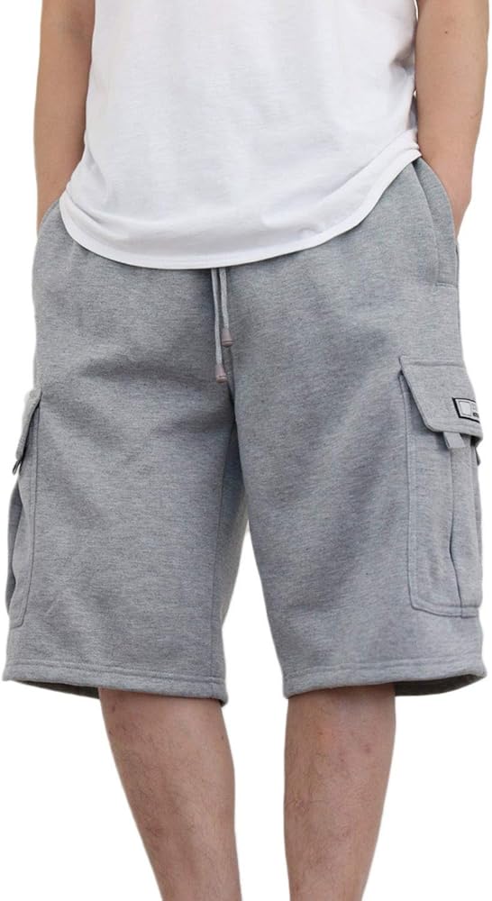 Men's Fleece Cargo Sweatpants SweatShorts Heavyweight S-6XL