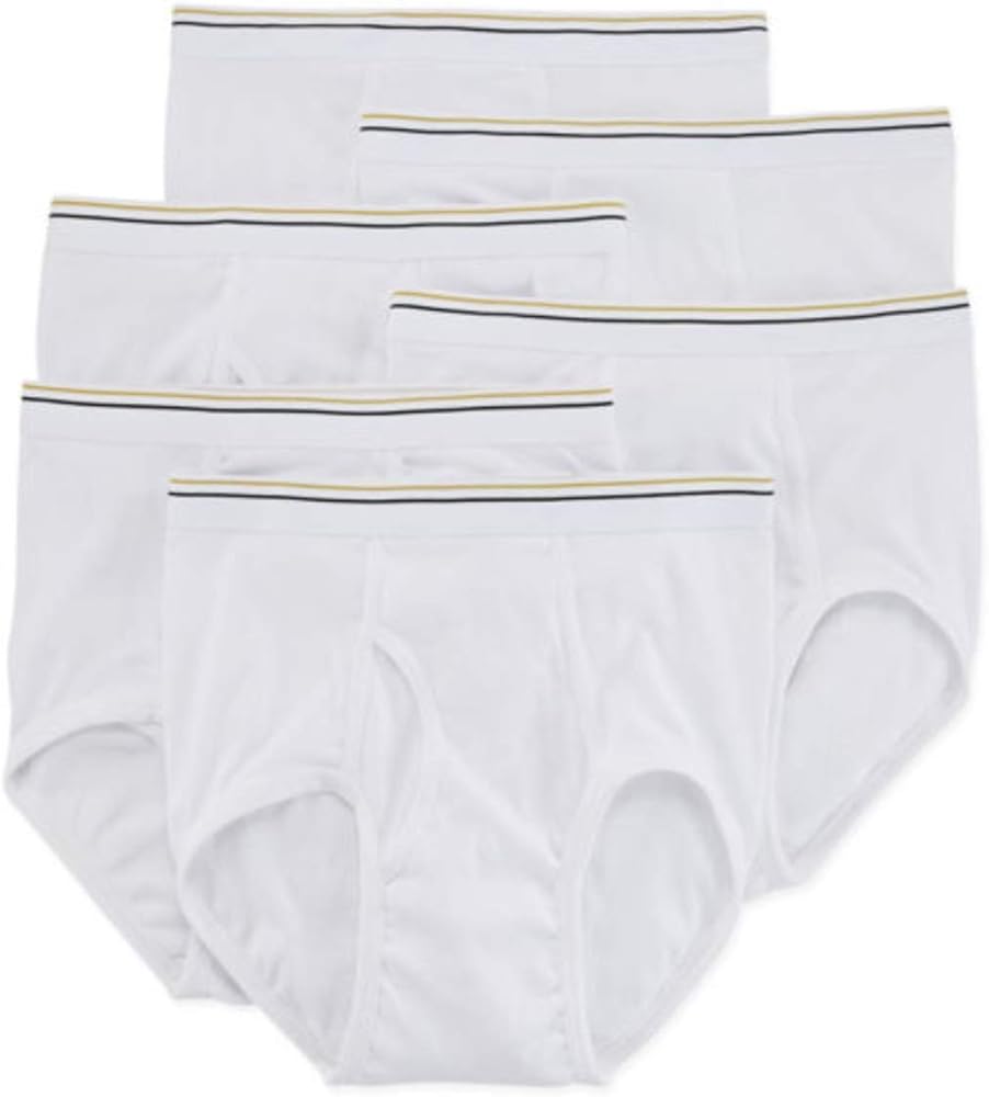 Stafford 6 Pack 100% Cotton Full-Cut Briefs Size