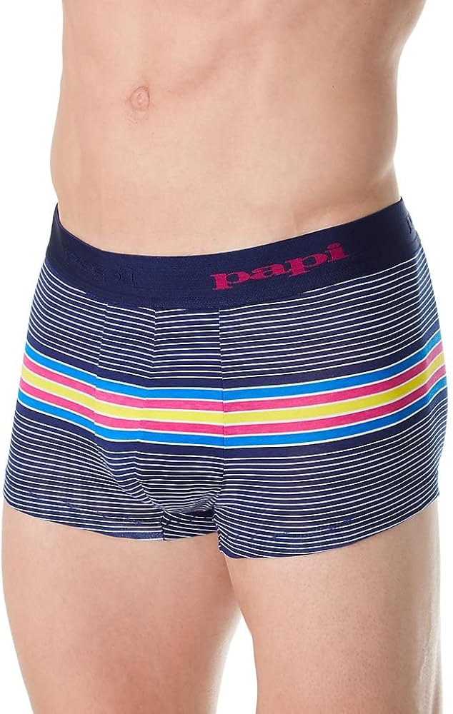 papi Men's Beachside Stripes Brazilian Trunk