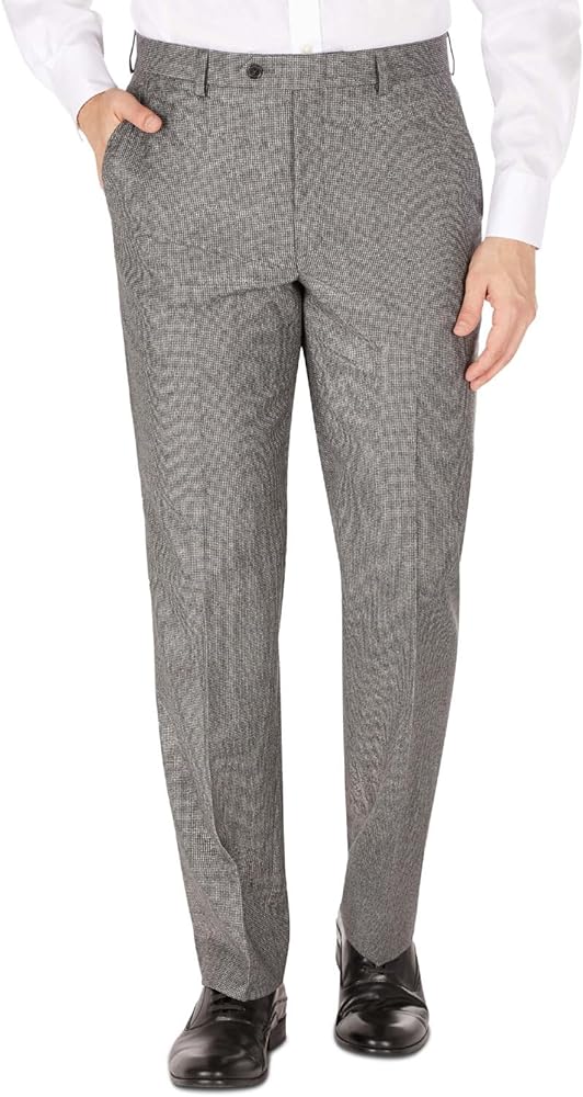 Lauren Ralph Lauren Mens Edgewood Natural Wool Classic Fit Suit Pants B/W 42/32