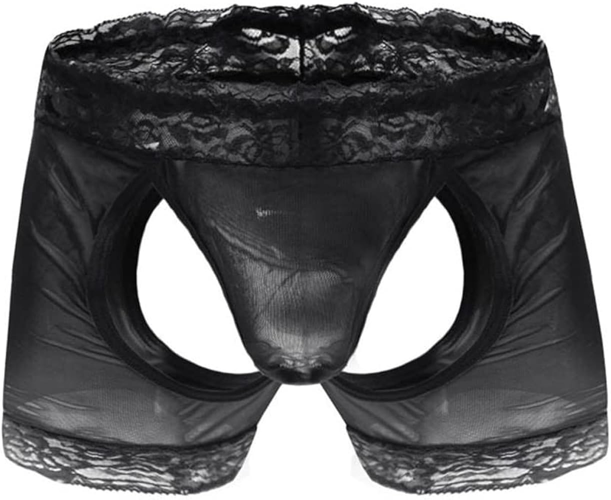 Men's Lace Trim Sissy Skirted Panties T-back G-string Thongs Briefs Boxers Girly Lingerie Crossdress Underwear