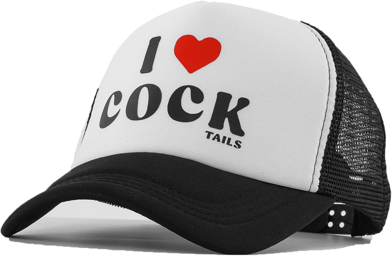 I Love Cock Tails-Funny Trucker Hat Adjustable Mens Baseball Cap,Vintage Trucker Hat Men