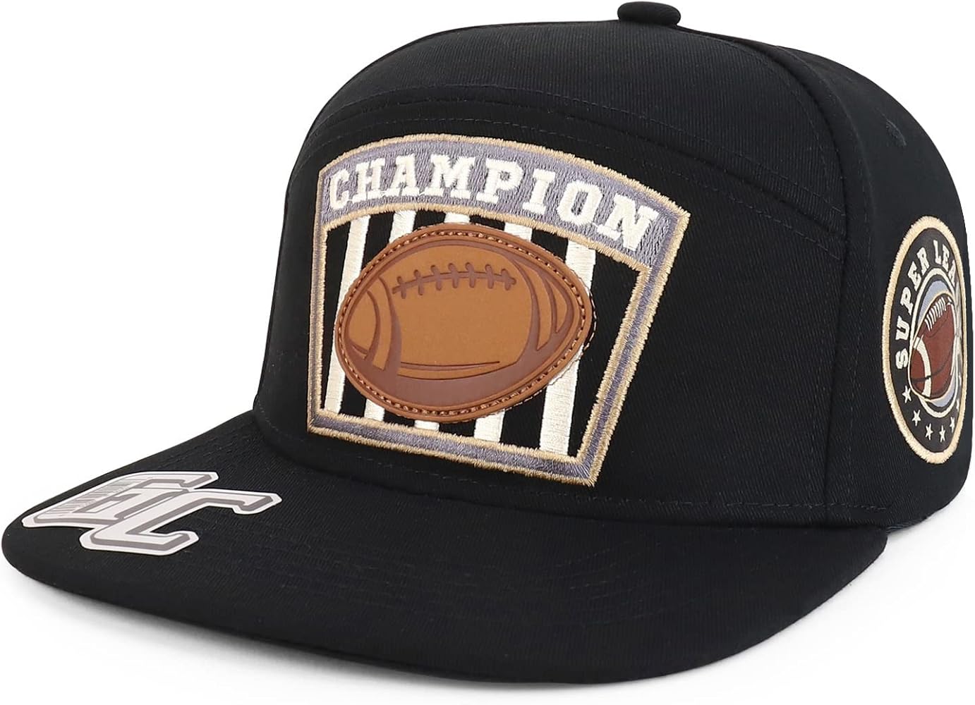 Trendy Apparel Shop Super League Champion Embroidered Flatbill Snapback Cap