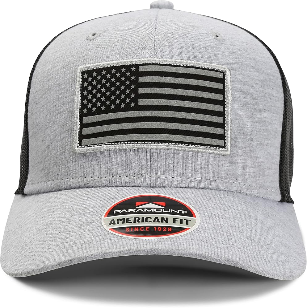 Paramount Outdoors American Flag Performance Ripstop American Fit US Cap Fits Head Sizes MD - XX