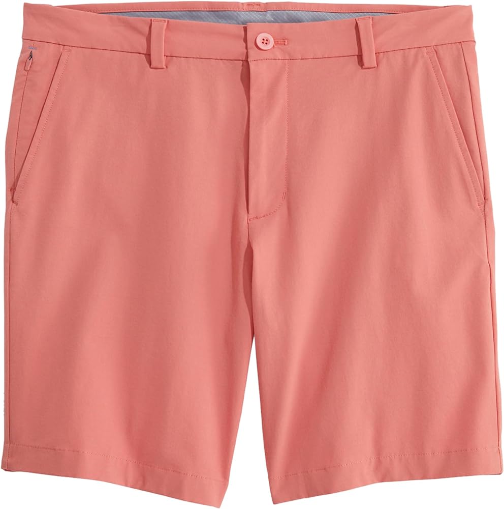 vineyard vines Men's 9 Inch On-The-Go Shorts, Just Peachy