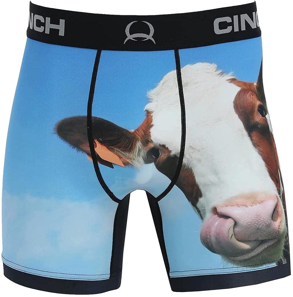 Cinch Men's 6 Inch Cow Boxer Brief Multi M