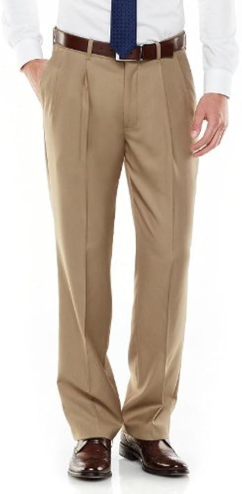 Axist Men's Ultra Pleat Straight Fit Bengaline Pant