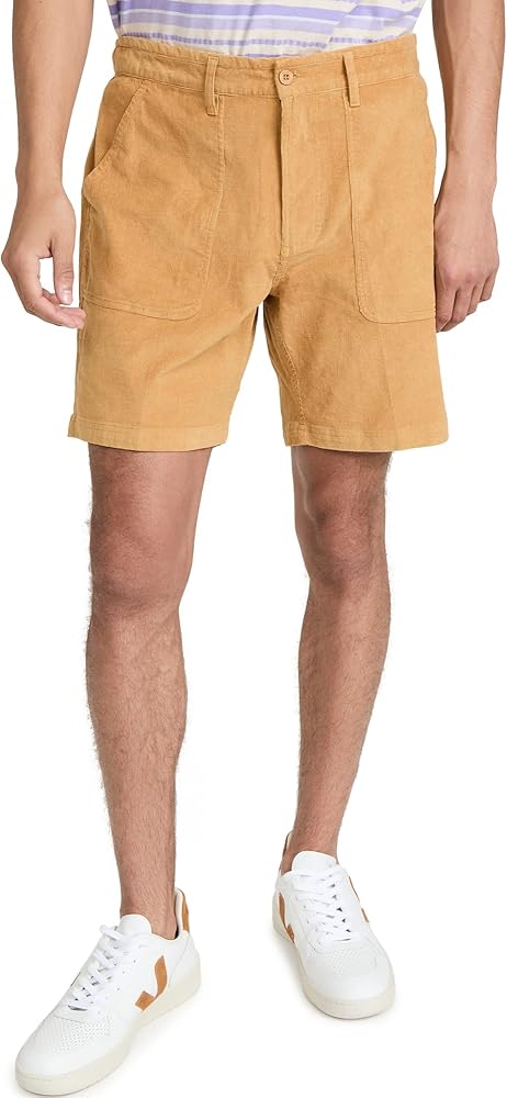 Big Bear Walkshort, 18” Corduroy Shorts for Men with Elastic Waist, Casual Men’s Short