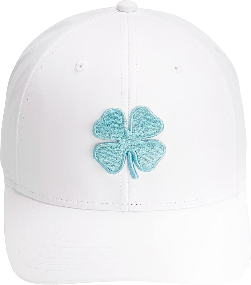 Black Clover Cool Luck 6 White hat/Blue Radiance Clover Snapback