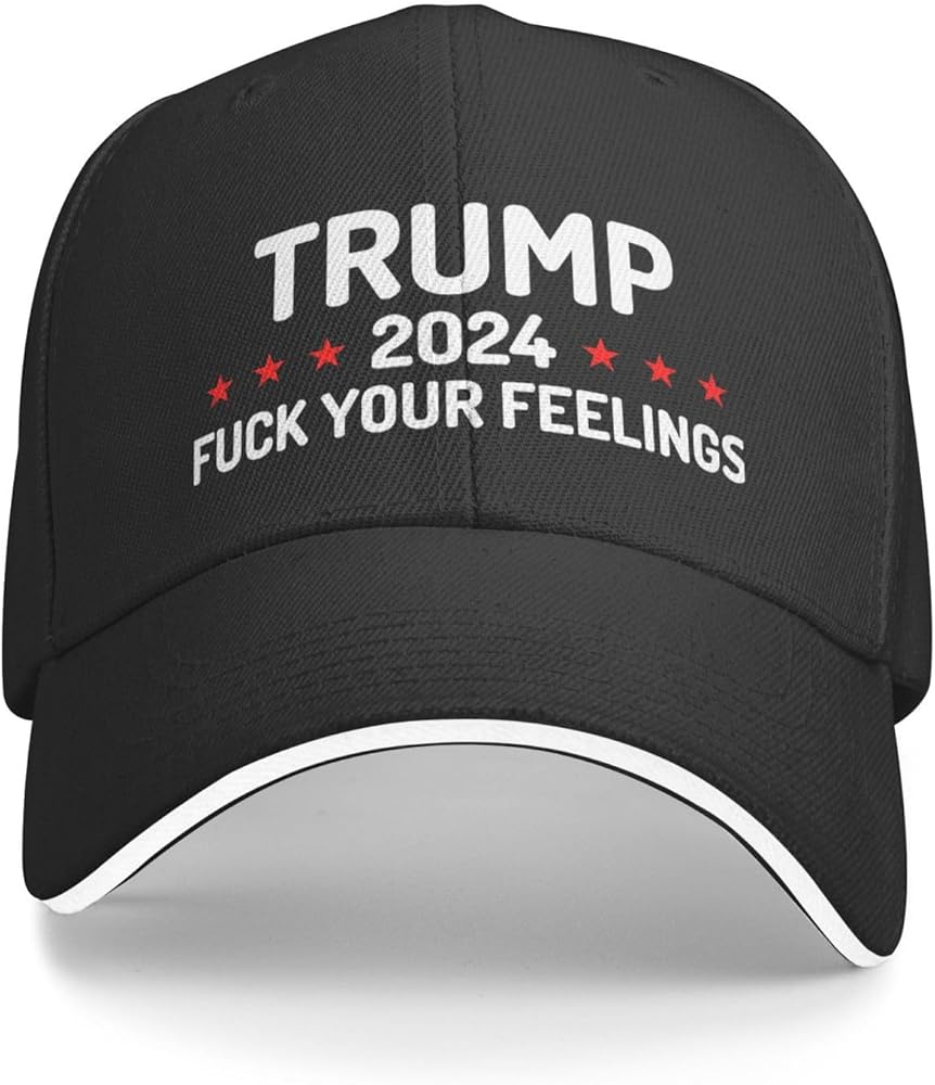 Trump 2024 Fuck Your Feelings Hat Men Dad Hats Trendy Hats