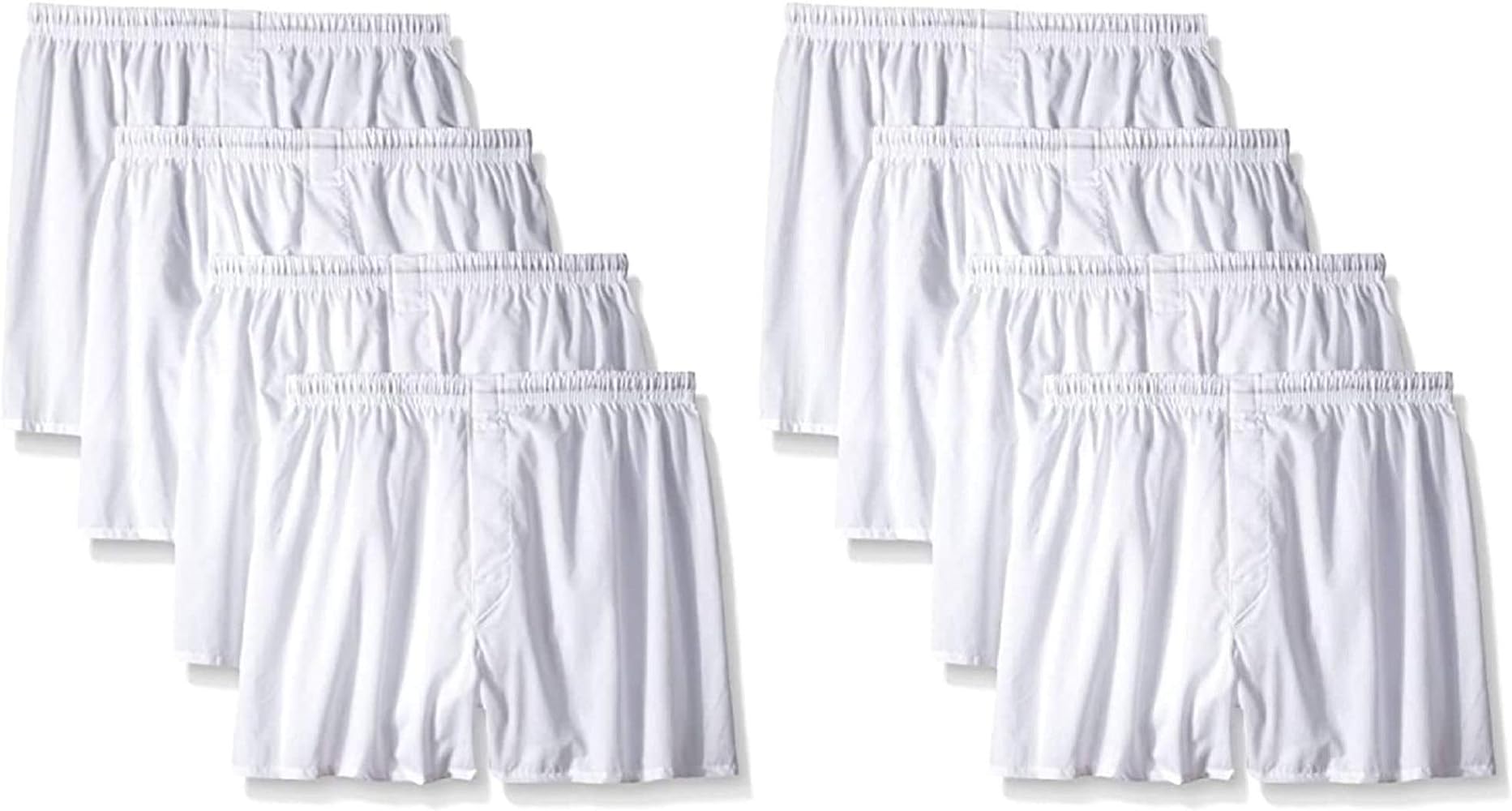 Hanes Set of 8 Boxer for Men - White - Small