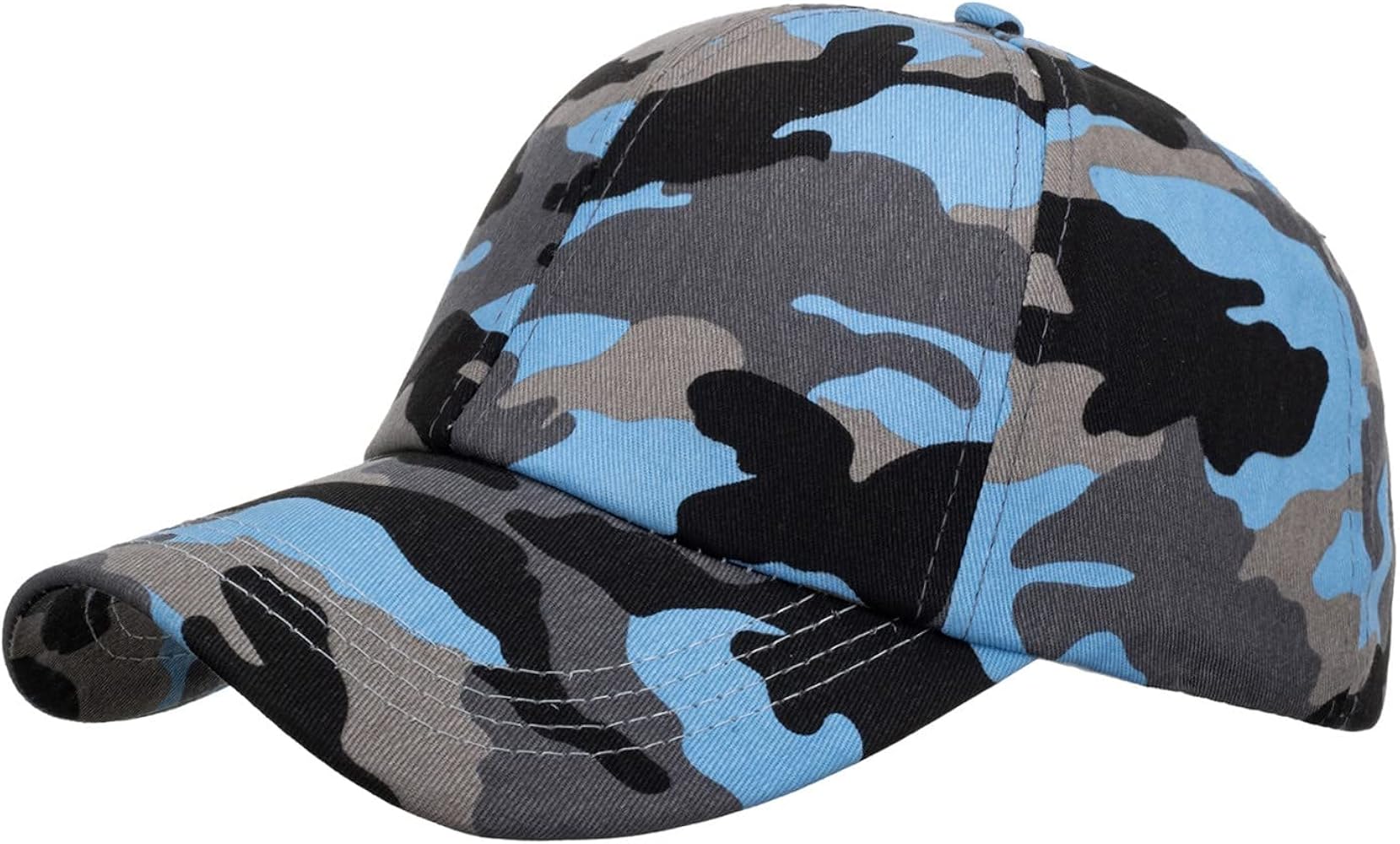 Fashion Women Men Sport Camouflage Breathable Beach Adjustable Baseball Cap Hip Hop Hat Two Tone Baseball Cap