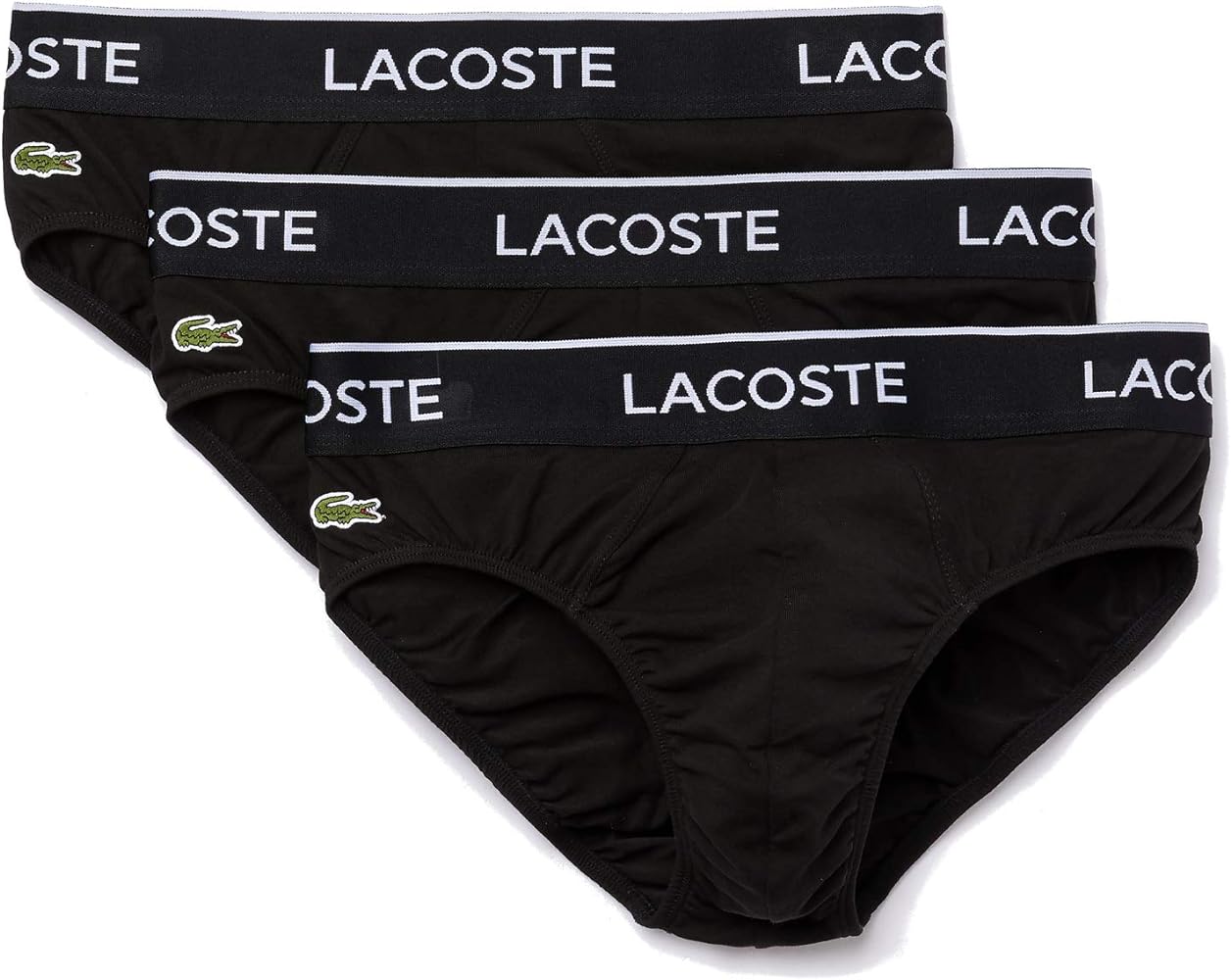 Lacoste Men's Casual Classic 3 Pack Cotton Stretch Briefs