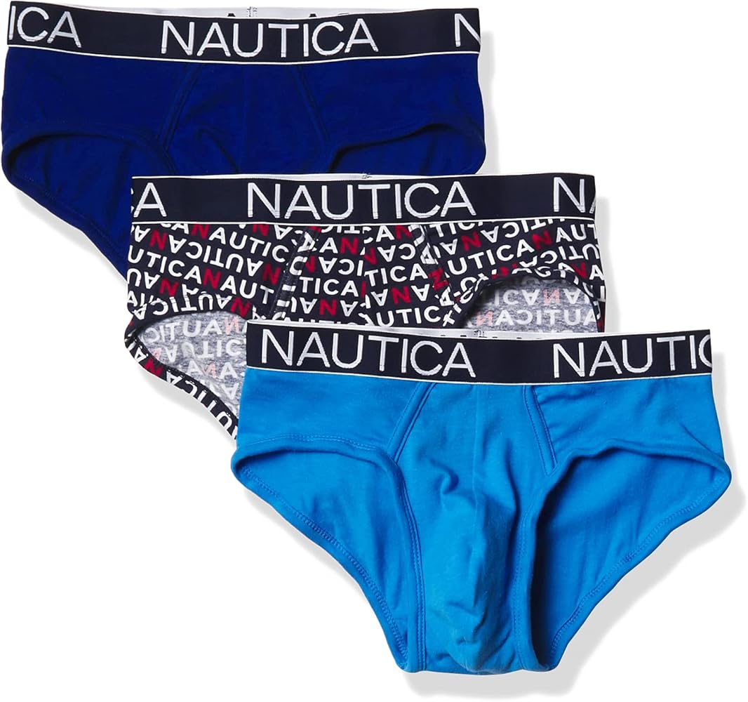 Nautica Men's 3 Pack Cotton Stretch Brief