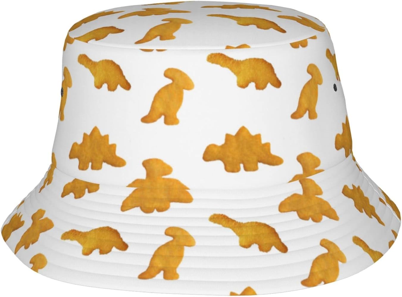 Dino Nugs Bucket Hat for Men Women Printed Fisherman Hat Packable Sun Cap Travel Outdoor Beach Caps