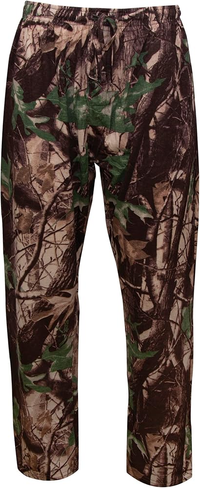 Woodland Creek Men's Camouflage Lounge Pants 100% Cotton, Large