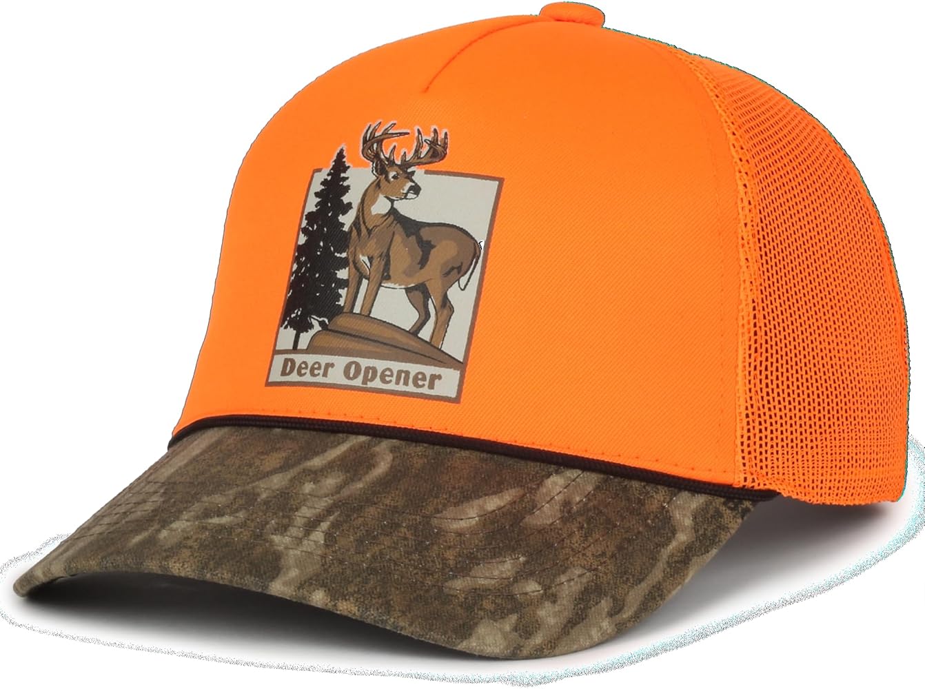 Outdoor Cap Standard DEER01, Blaze/Blaze/Mossy Oak Bottomland