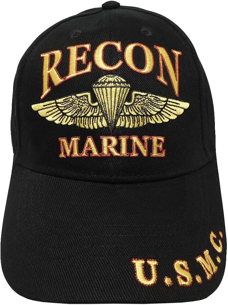 Trade Winds US Military Embroidered Ball Cap HAT Marine 1ST Recon Semper FI Multi, 7 3/4