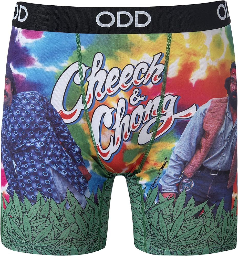 Odd Sox, Cheech and Chong, Men's Funny Underwear Boxer Briefs, Novelty Graphic Prints