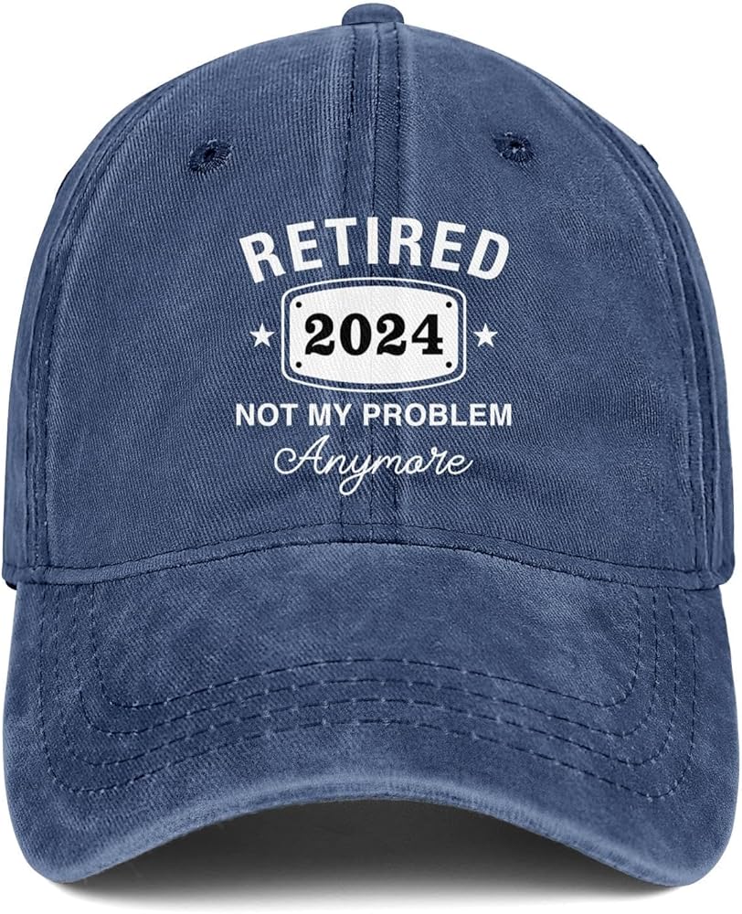 Retirement Gifts for Men Women Retired Hat Gift Ideas Embroidered Baseball Cap