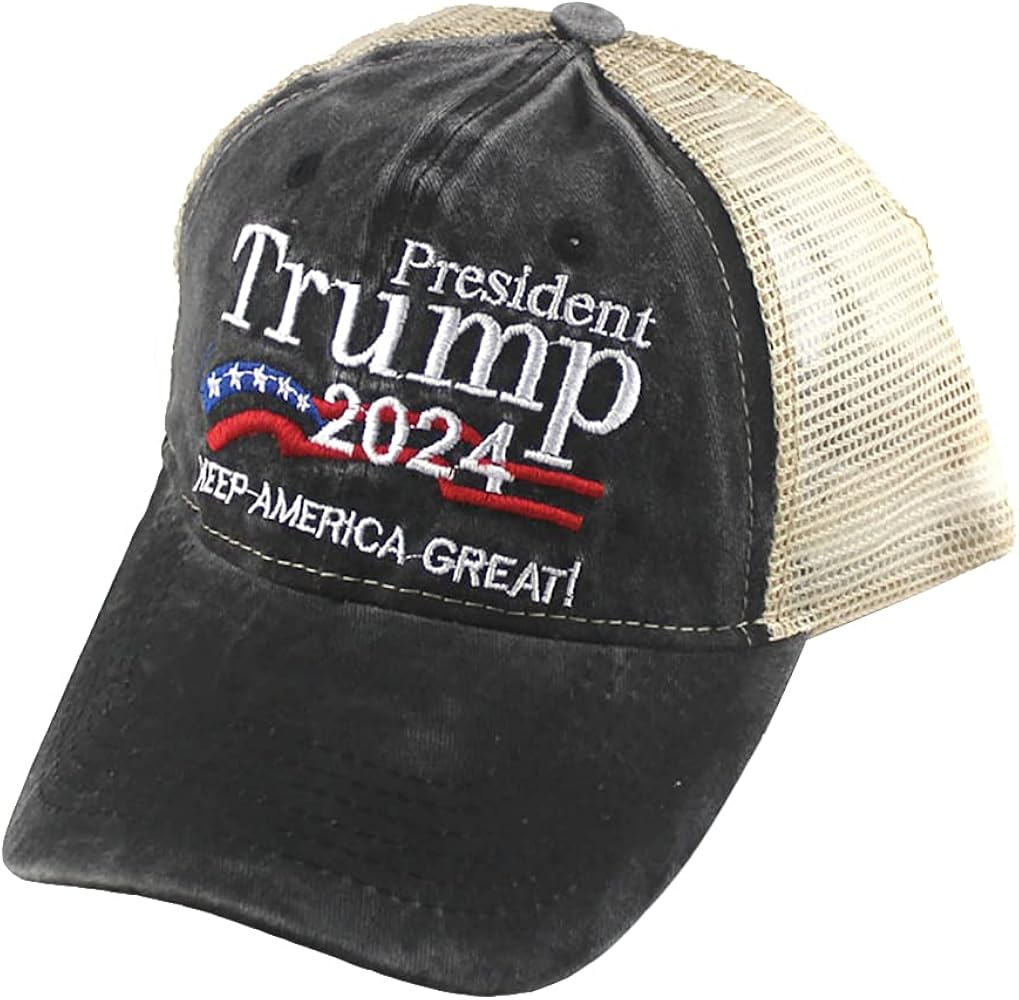 President Trump 2024 Hat Keep America Great Again Embroidered MAGA USA Bucket Baseball Cap Trump Hat