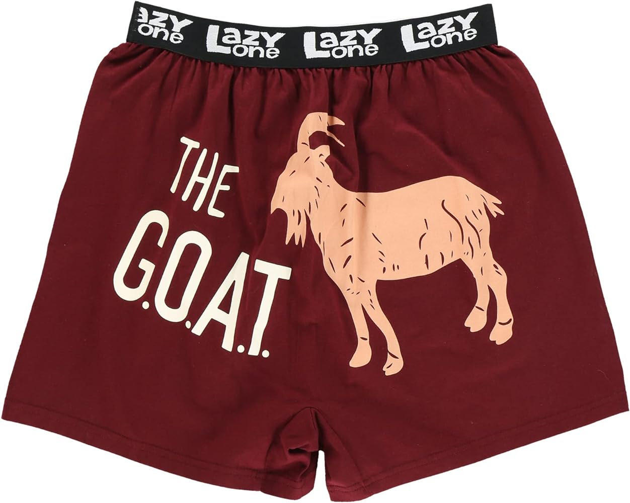 Lazy One Funny Animal Boxers, Humorous Underwear, Novelty Boxer Shorts, Gag Gifts for Men