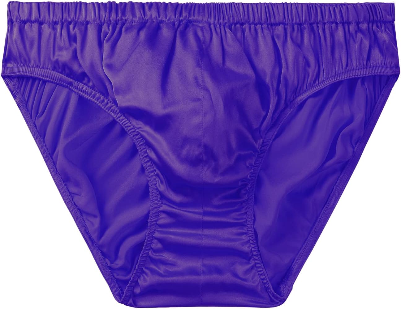 SilRiver Men's Silk Satin Briefs Bikini Underwear Bulge Enhancing Panties for Men underpants