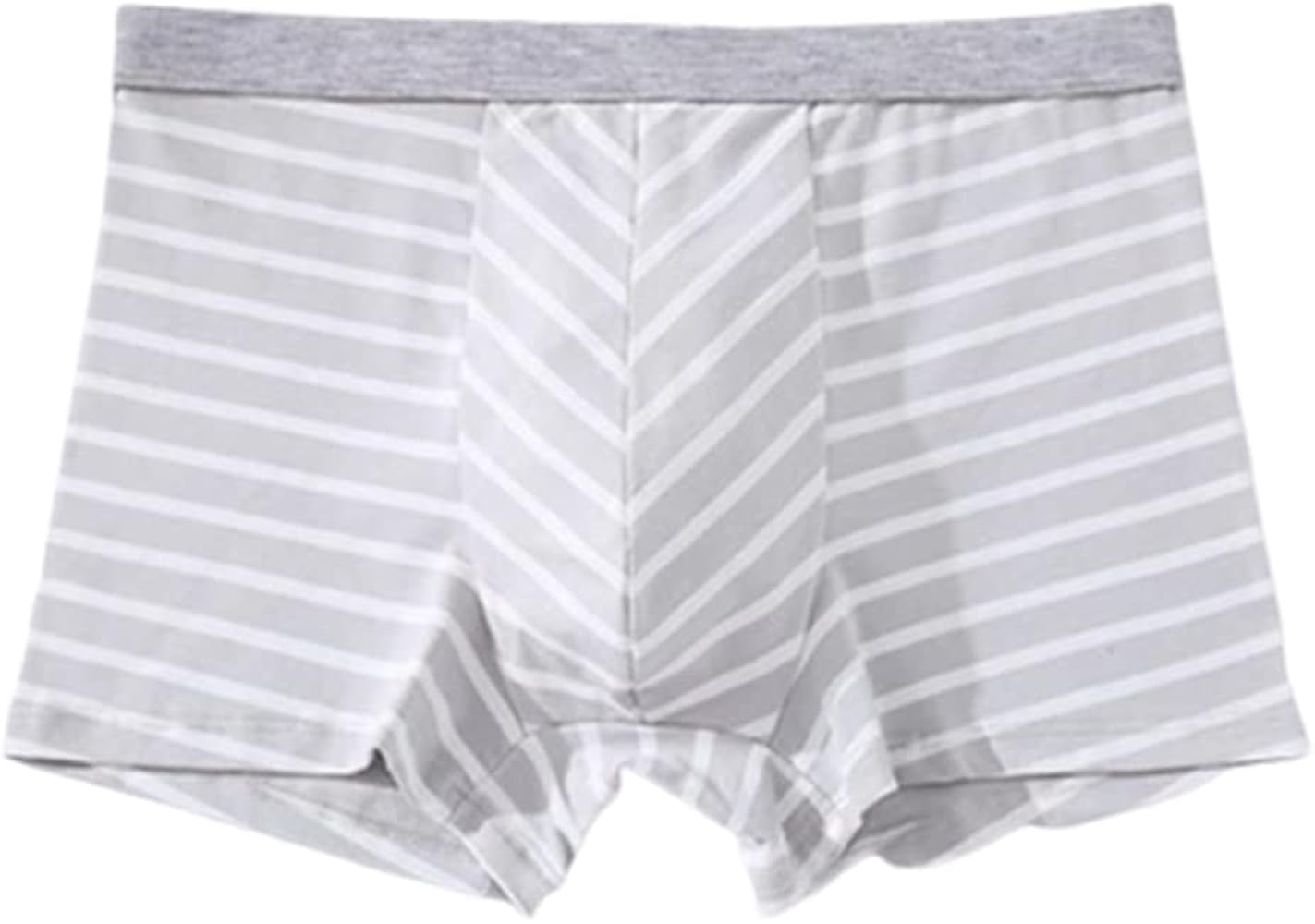 Cotton men's underwear striped seamless briefs trend personality loose plus size boxer shorts