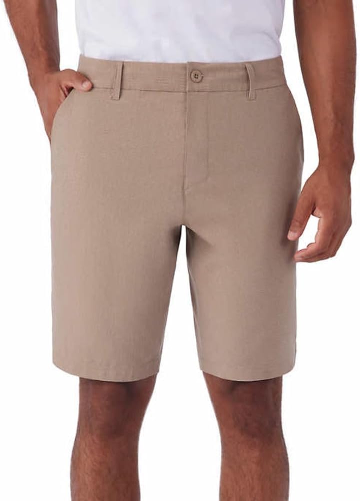 Hang Ten Men's Hybrid Series - Everyday 20" Hybrid Short in Tan | Everyday 20" Hybrid Short, 36