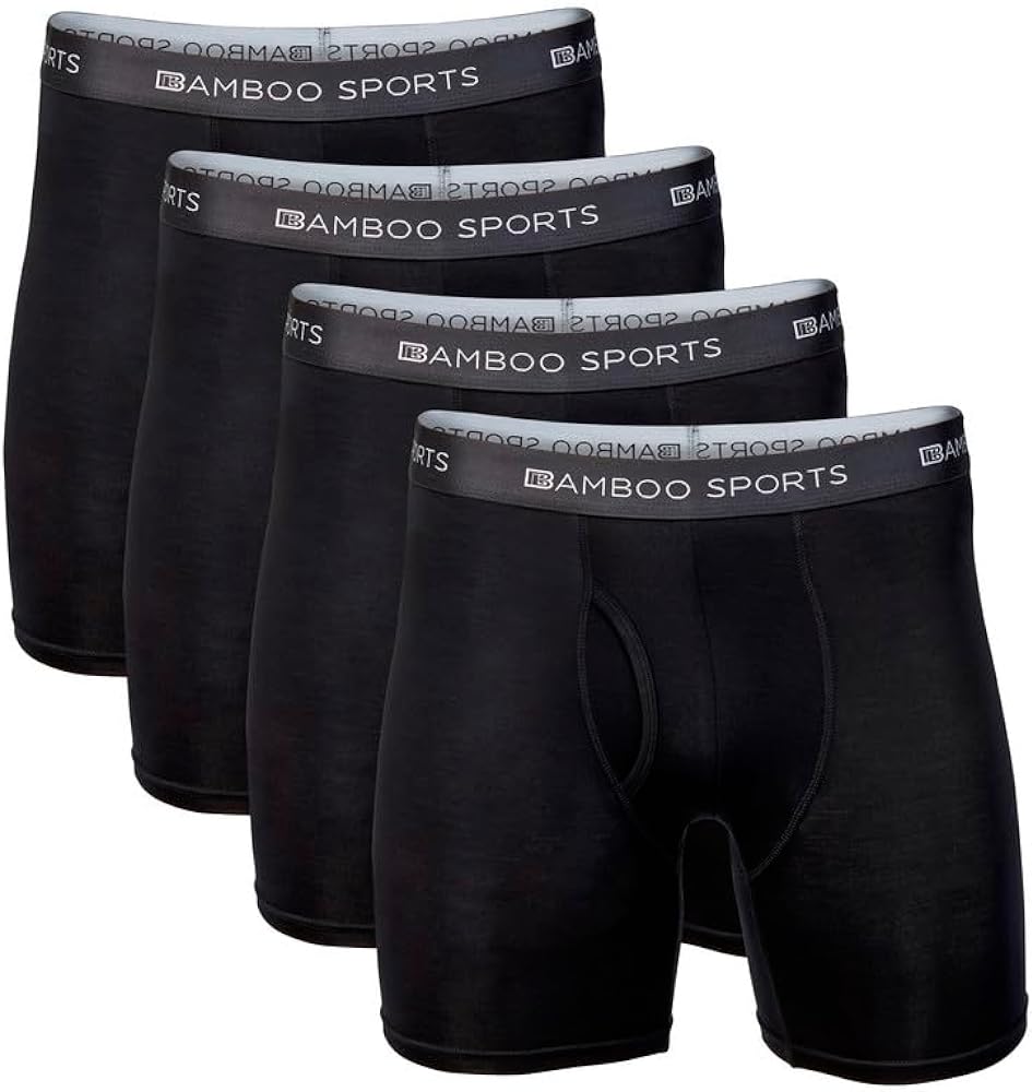 Mens 4 in. Bamboo Rayon Boxer Briefs