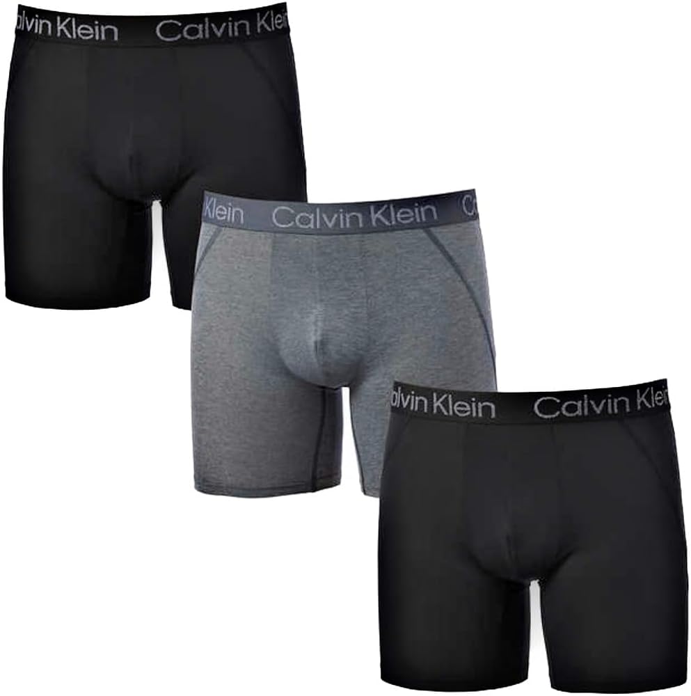 Calvin Klein Men's Micro Mesh Boxer 4-way Stretch, 3-pack (US, Alpha, X-Large, Regular, Regular, BLACK)