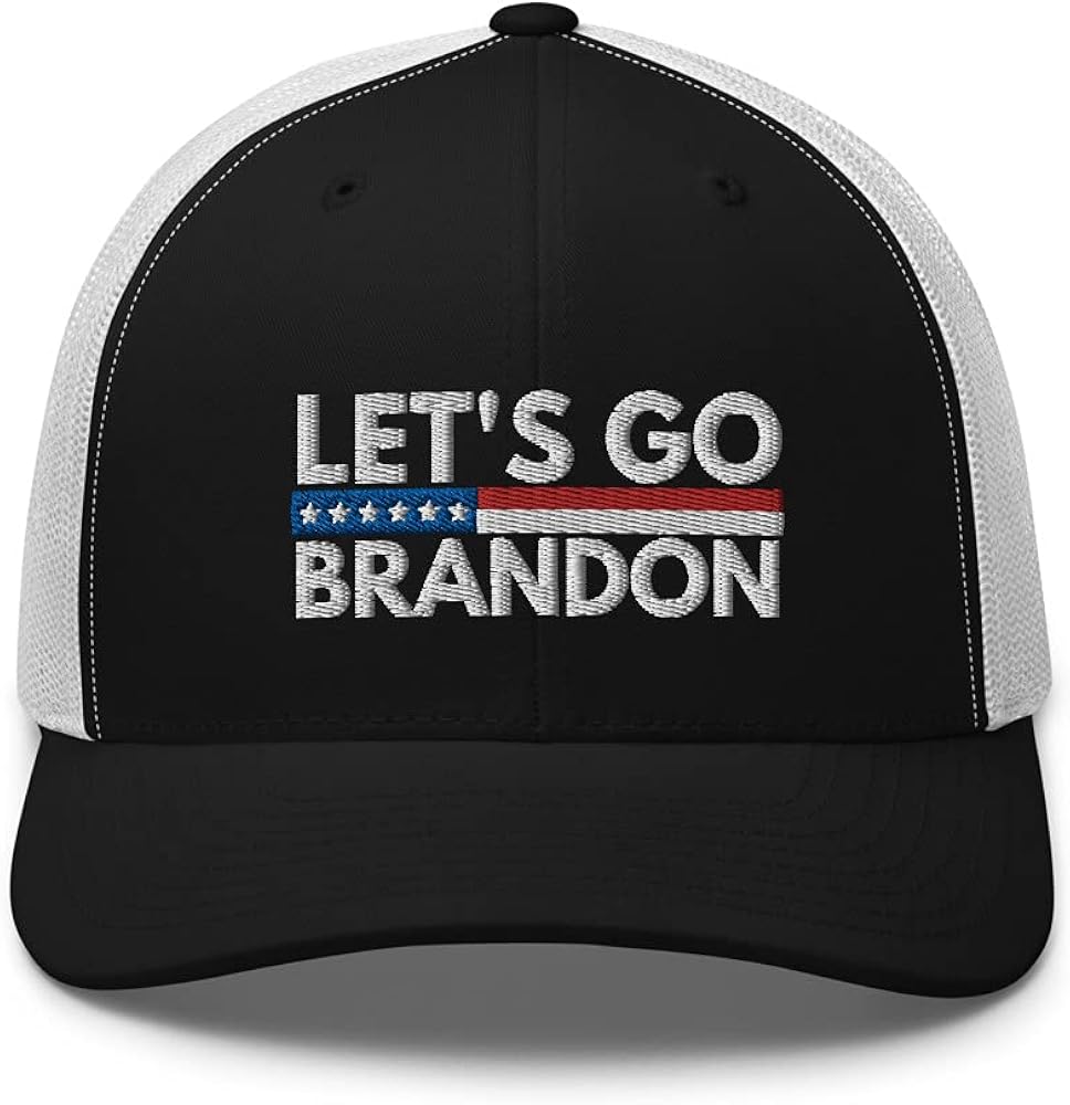 Let's Go Brandon Hat Embroidered Trucker Cap Conservative Republican Anti Biden Hats for Men Women