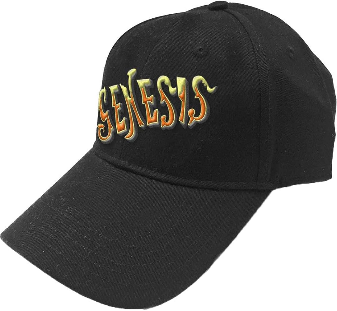 Genesis Men's Orange Classic Logo Baseball Cap Black