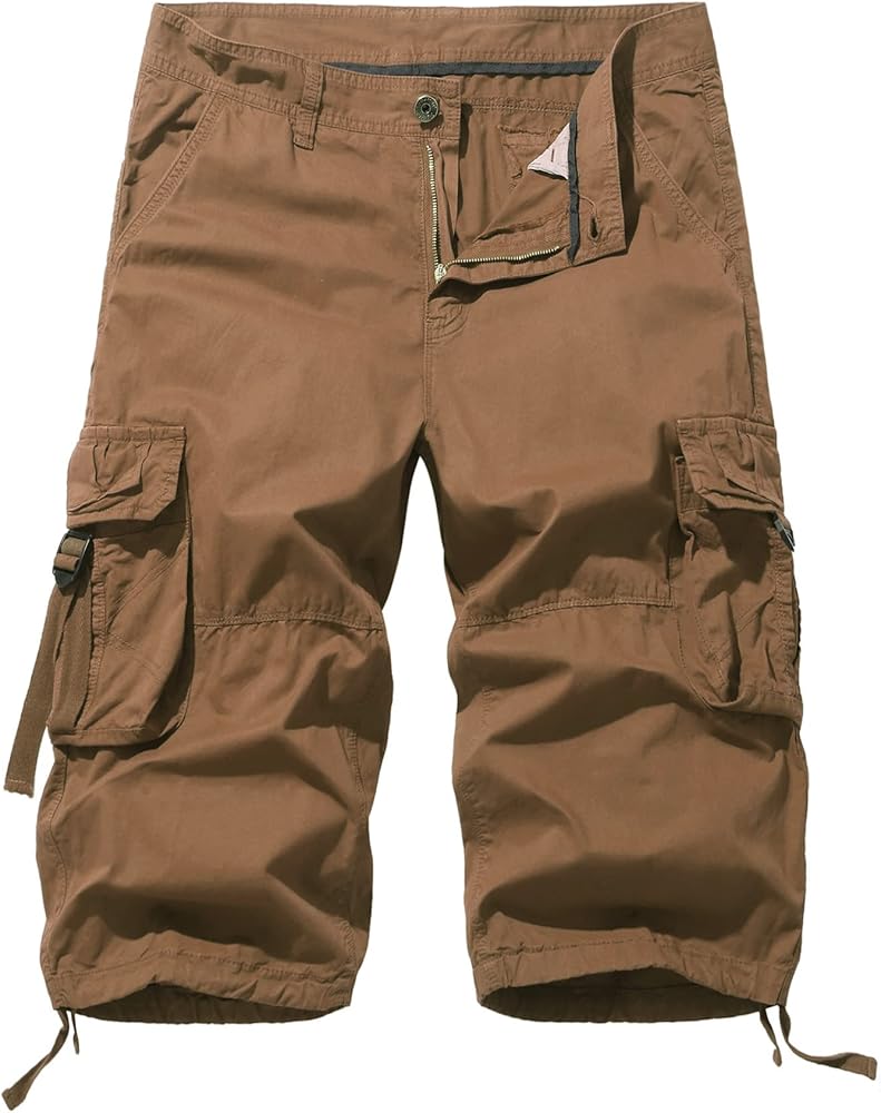 Men's Below The Knee Shorts 3/4 Cargo Shorts